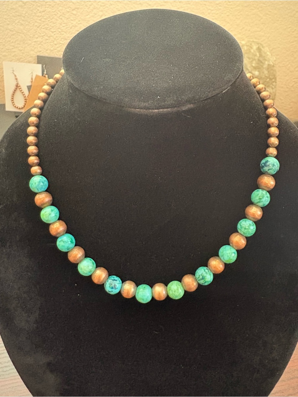 Sediment Jasper Copper Beads Necklace